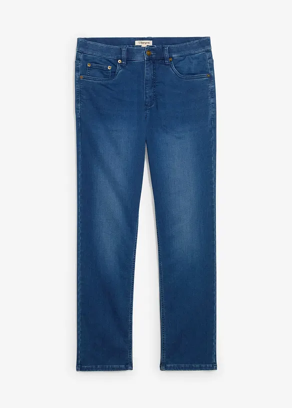 Joggerjeans med skön midja och Classic Fit, Straight, bonprix