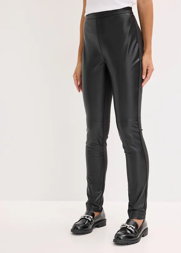 Byxa i skinnimitation av Punto di Roma-mix, bonprix