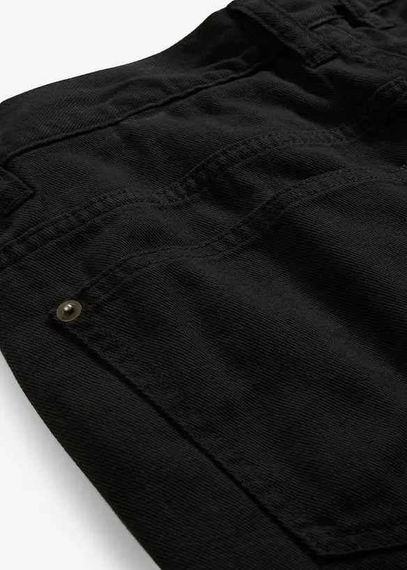 Fodrad byxa med skön midja, Relaxed Fit, Straight, bonprix