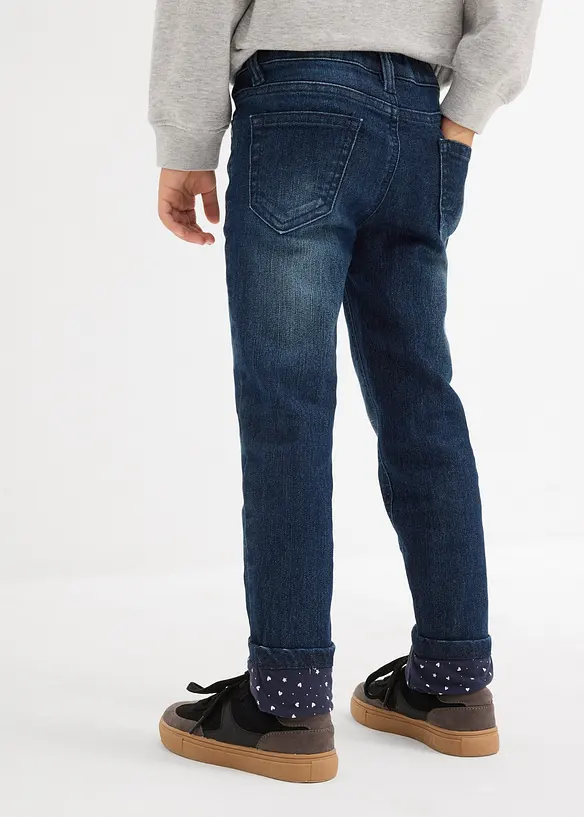 Termojeans med jerseyfoder, Slim Fit, bonprix
