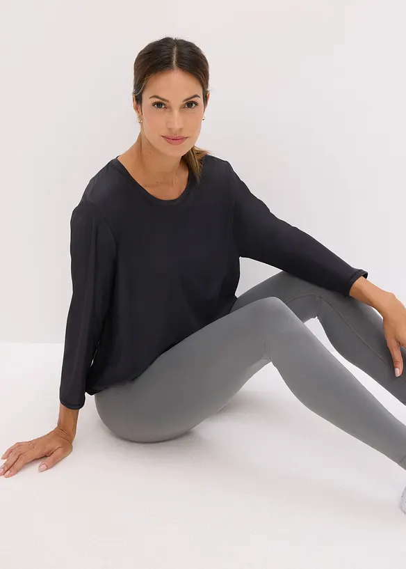 Supermjuk funktionstopp av snabbtorkande material med 3/4-ärmar, bonprix