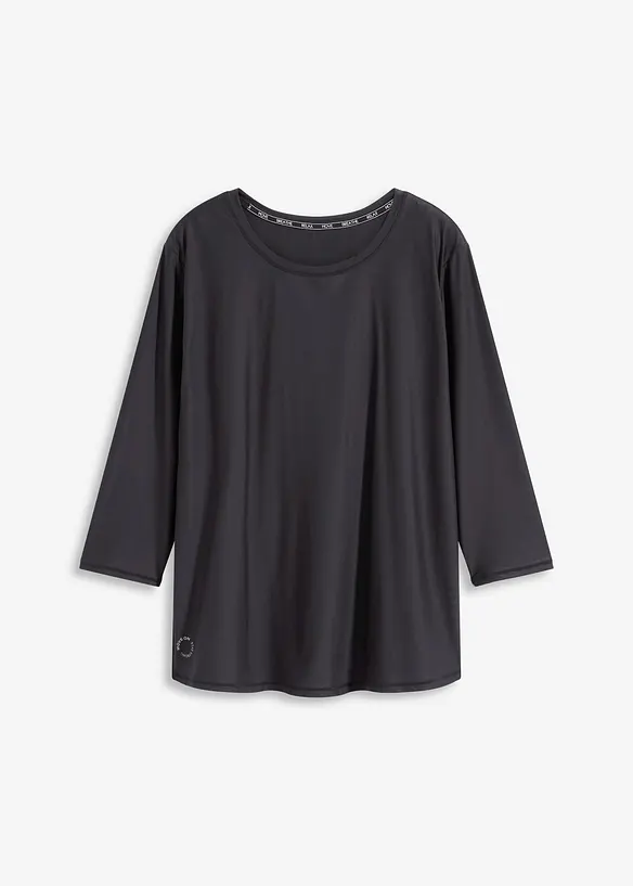 Supermjuk funktionstopp av snabbtorkande material med 3/4-ärmar, bonprix
