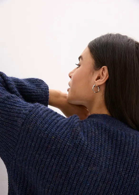 Cardigan med glittergarn i oversizemodell, bonprix