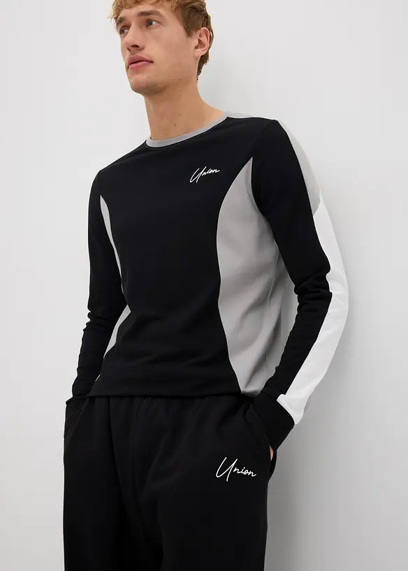 Joggingbyxa av ren bomull, Loose Fit, bonprix
