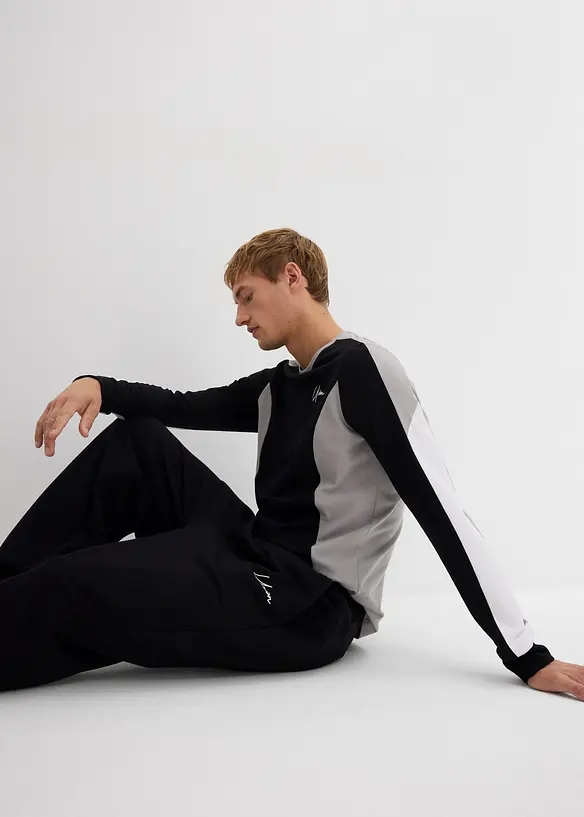 Joggingbyxa av ren bomull, Loose Fit, bonprix