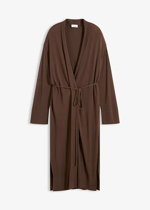 Stickad cardigan av mjuk viskosmix, bonprix