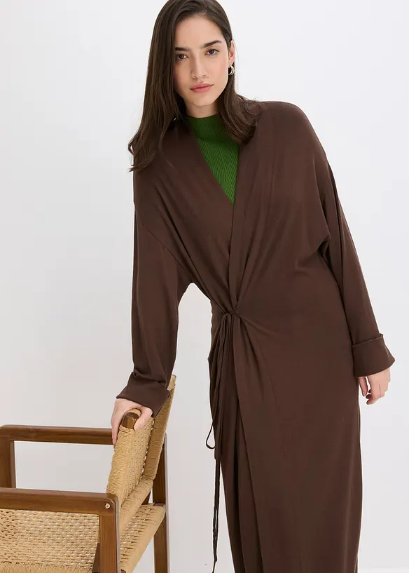 Stickad cardigan av mjuk viskosmix, bonprix