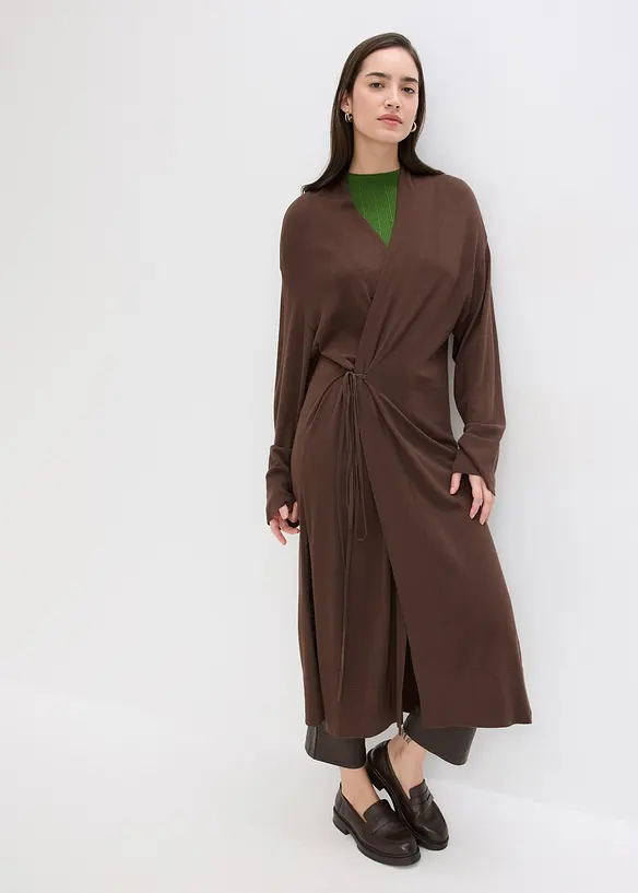 Stickad cardigan av mjuk viskosmix, bonprix