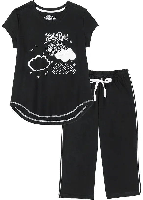 Capripyjamas av ekologisk bomull, bonprix