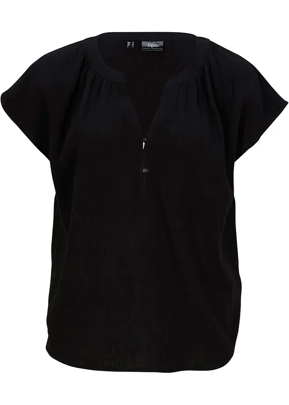 Blustopp i bomullsmuslin, bonprix