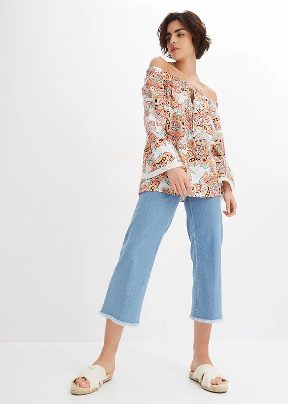 Blus av mjuk viskos, bonprix