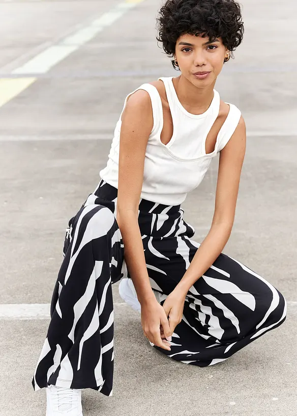 Jerseybyxa i mjuk viskosmix, bonprix