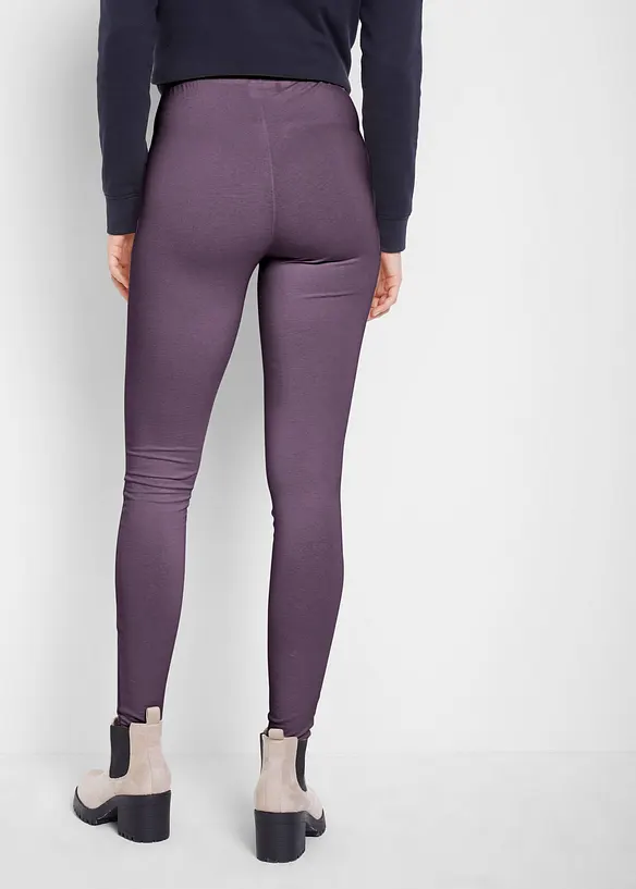 Stretchleggings med ekologisk bomull (2-pack), bonprix