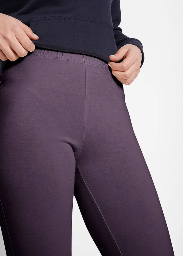 Stretchleggings med ekologisk bomull (2-pack), bonprix
