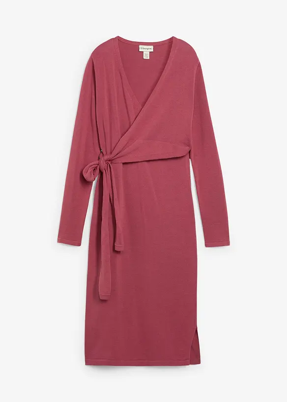 Mammaklänning med omlottlook i ren bomull, bonprix