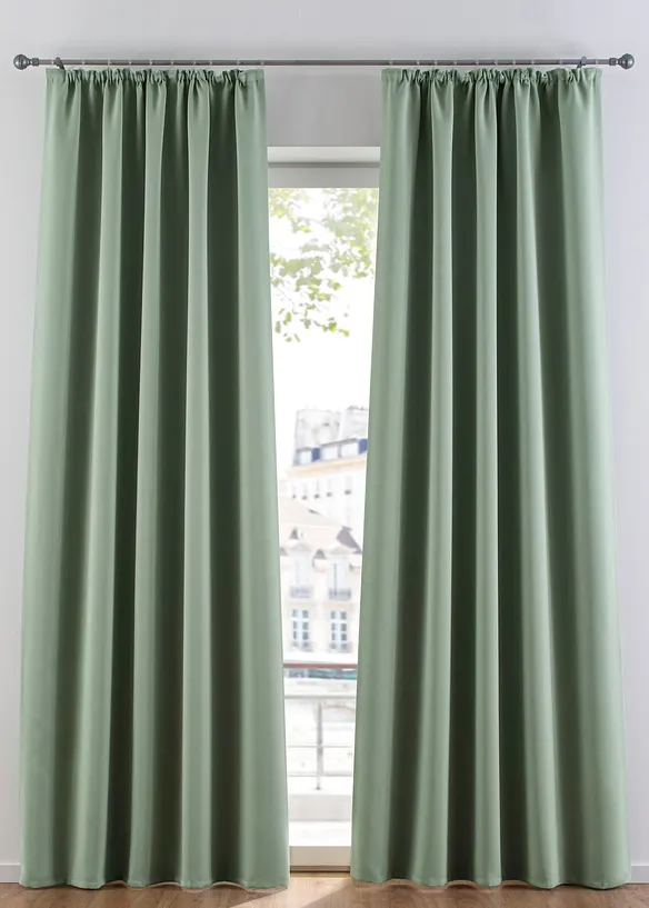 Mörkläggande gardinlängd, i flera storlekar (1-pack), bonprix