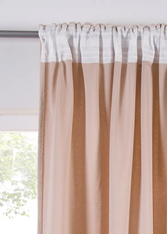 Gardinlängd med boucléstruktur (1 styck), bonprix