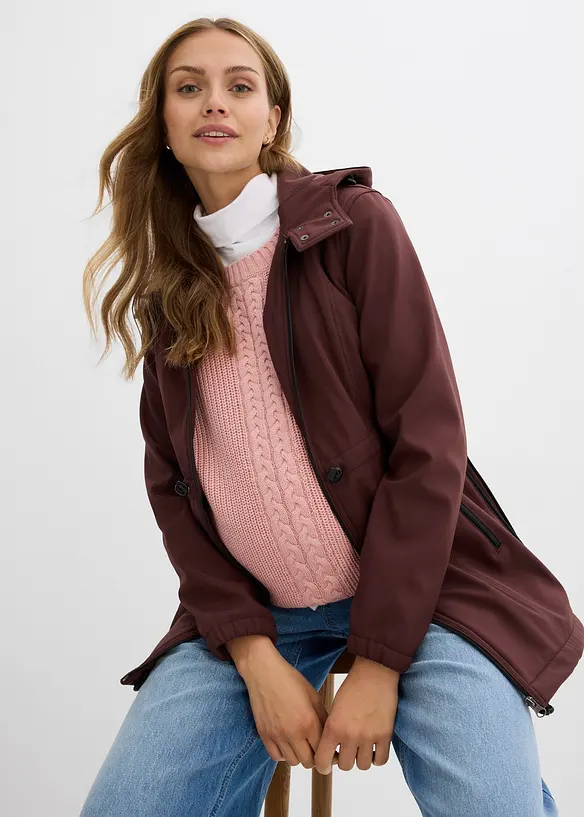 Mammajacka i softshell, justerbar vidd, bonprix