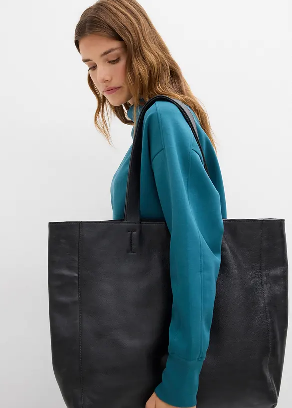 Oversizeweatshirt i mjuk och stabil trikå, bonprix