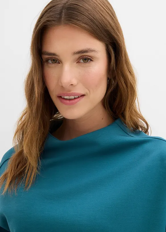 Oversizeweatshirt i mjuk och stabil trikå, bonprix