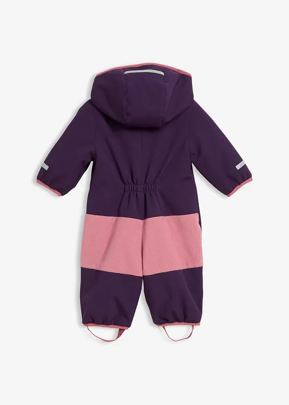 Vattenavvisande softshelloverall med huva, bonprix