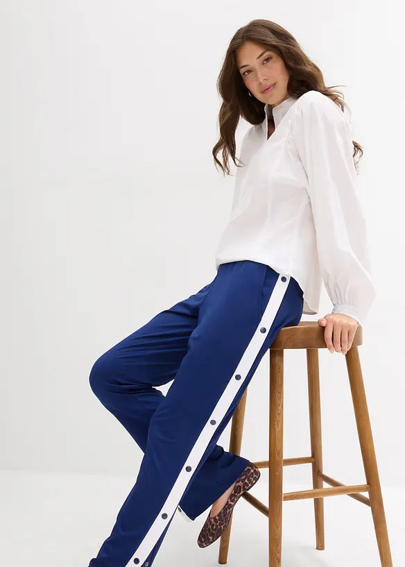 Snabbtorkande joggingbyxa med tryckknappar, bonprix