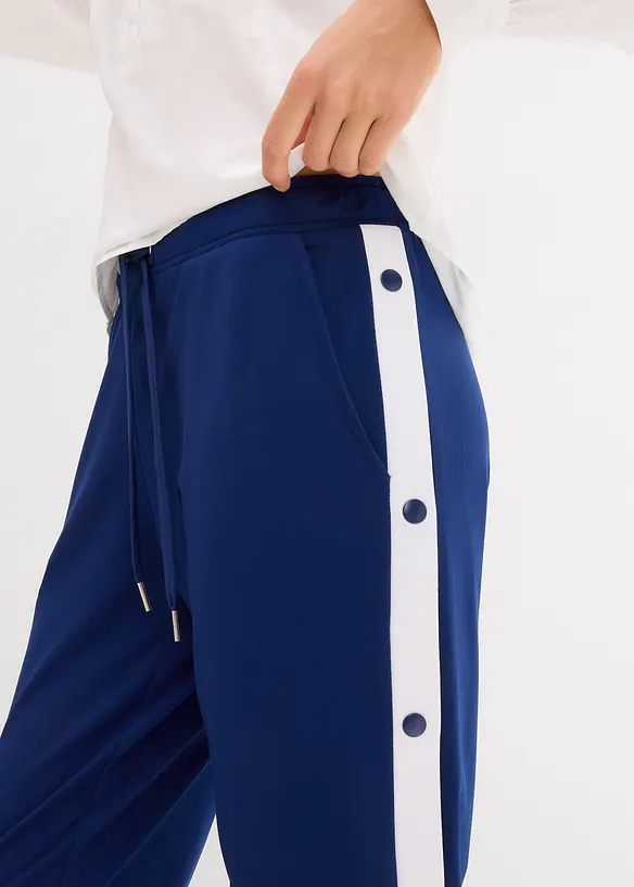 Snabbtorkande joggingbyxa med tryckknappar, bonprix