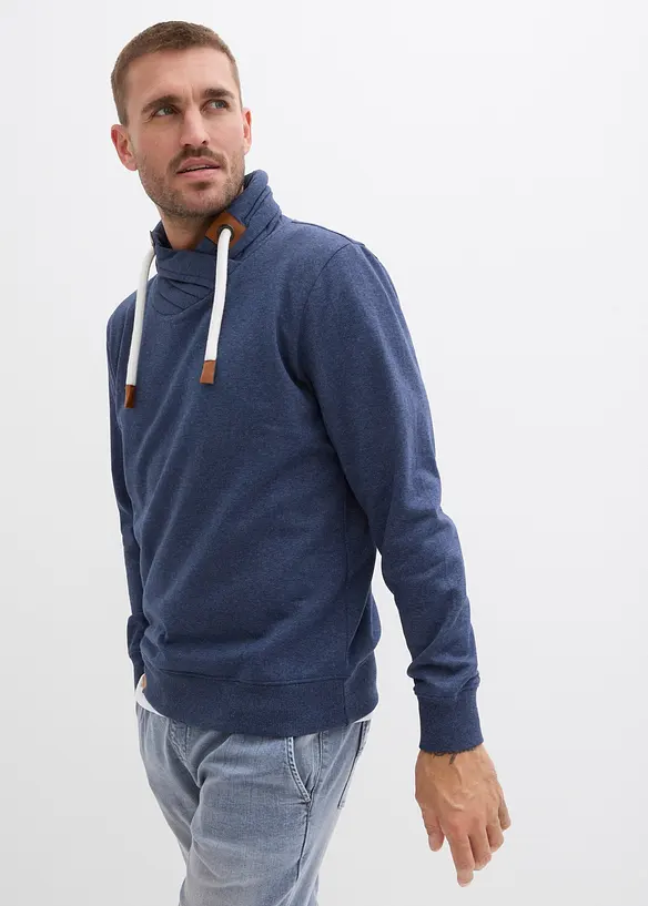 Sweatshirt med sjalkrage, bonprix