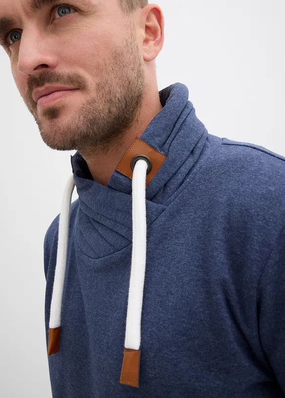 Sweatshirt med sjalkrage, bonprix