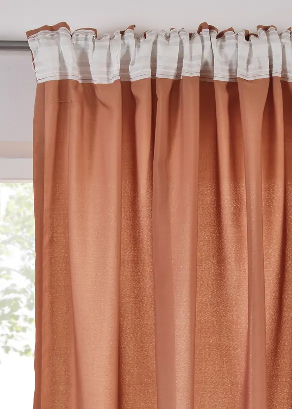 Gardin i återvunnet material (2-pack), bonprix