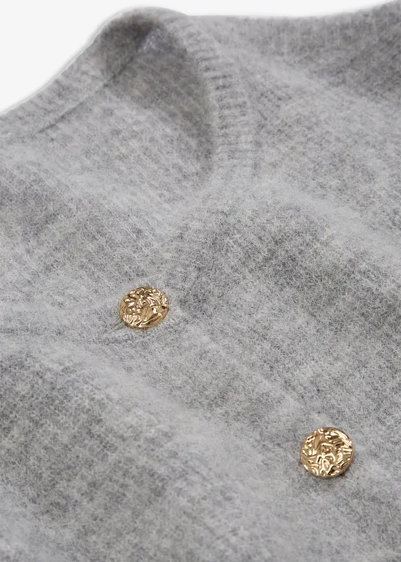 Cardigan med varm alpackaull, bonprix