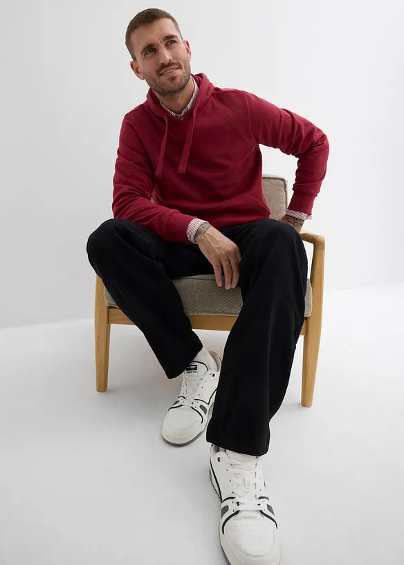 Twillbyxa i Relaxed Fit med skön midja, Straight, bonprix