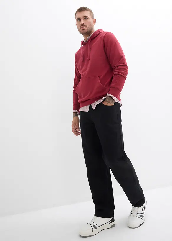 Twillbyxa i Relaxed Fit med skön midja, Straight, bonprix