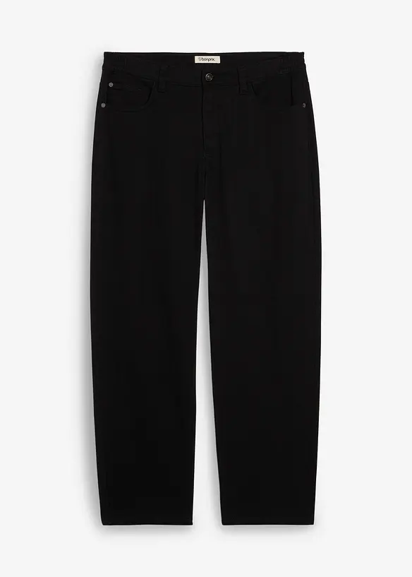Twillbyxa i Relaxed Fit med skön midja, Straight, bonprix