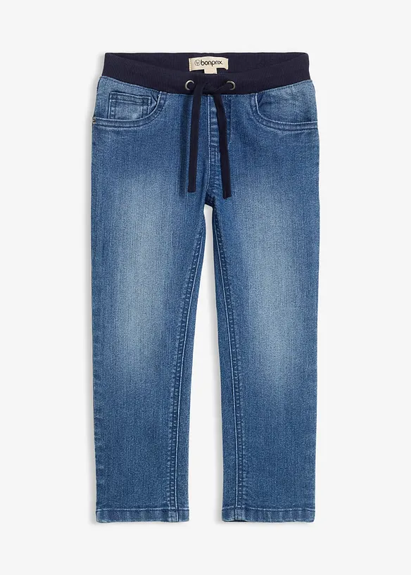 Dra-på jeans Mid Waist, bonprix