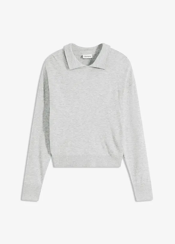 Finstickad tröja med viskos, bonprix