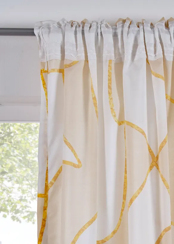 Gardin med grafiskt mönster (1 styck), bonprix
