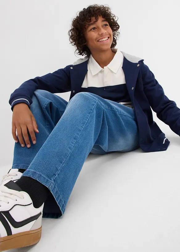 Loose Fit jeans med reglerbar linning, Straight, bonprix