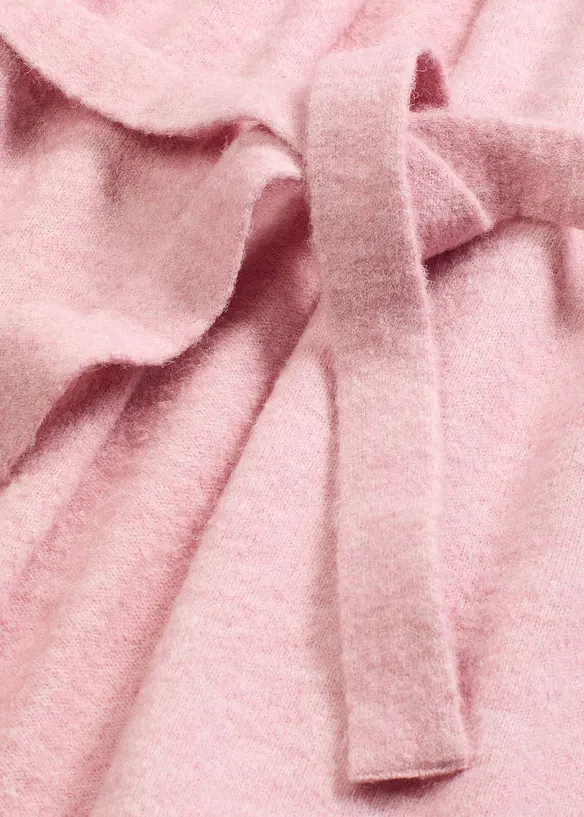 Fluffig cardigan i lurvigt material, bonprix