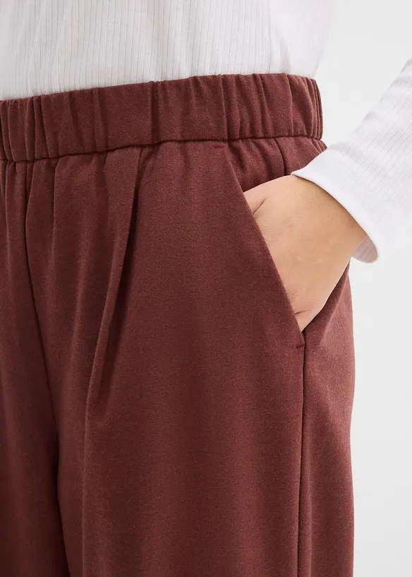 Vid byxa med yllelook, bonprix
