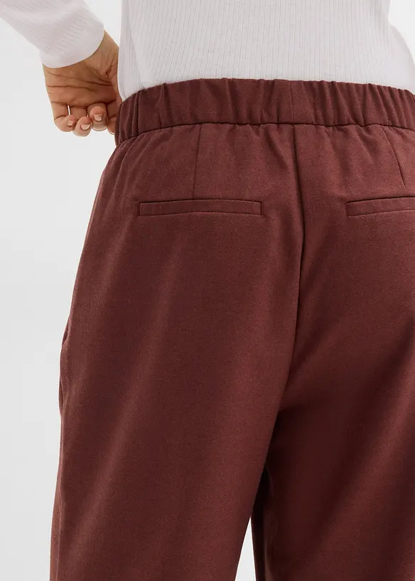 Vid byxa med yllelook, bonprix