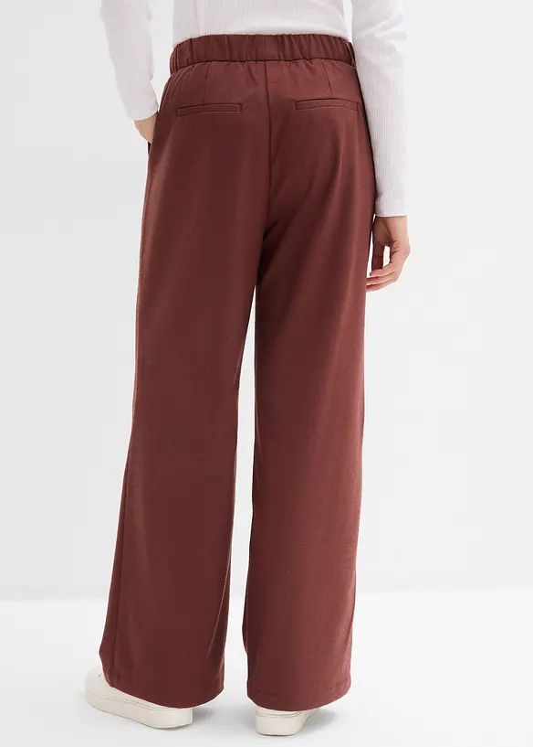 Vid byxa med yllelook, bonprix