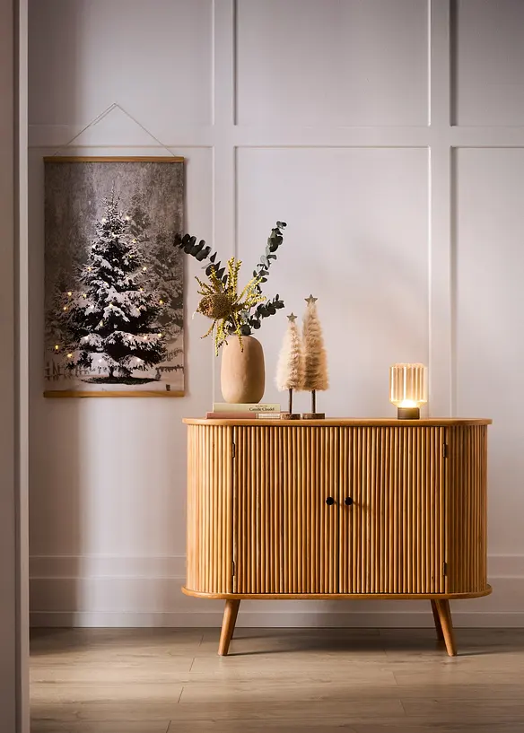 LED-canvas med julgransmotiv, bonprix