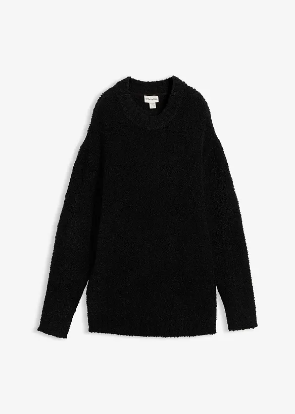 Oversizetröja i bouclé, bonprix