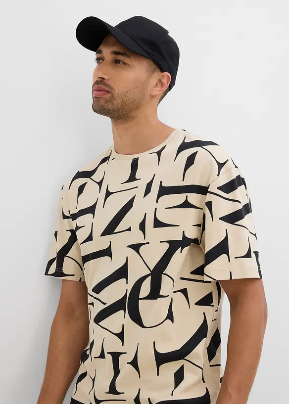 T-shirt i tjockt material av ekologisk bomull, bonprix