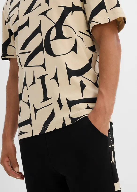 T-shirt i tjockt material av ekologisk bomull, bonprix