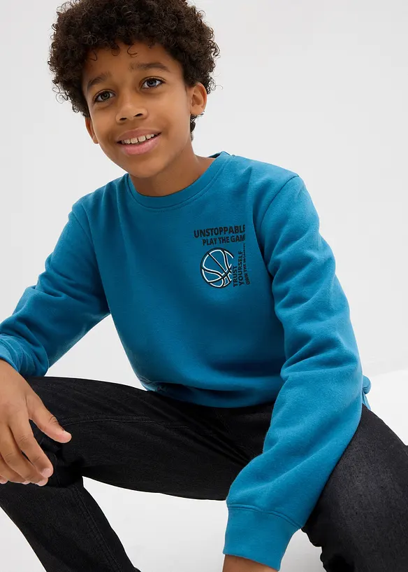 Sweatshirt av mjuk bomullsmix, bonprix