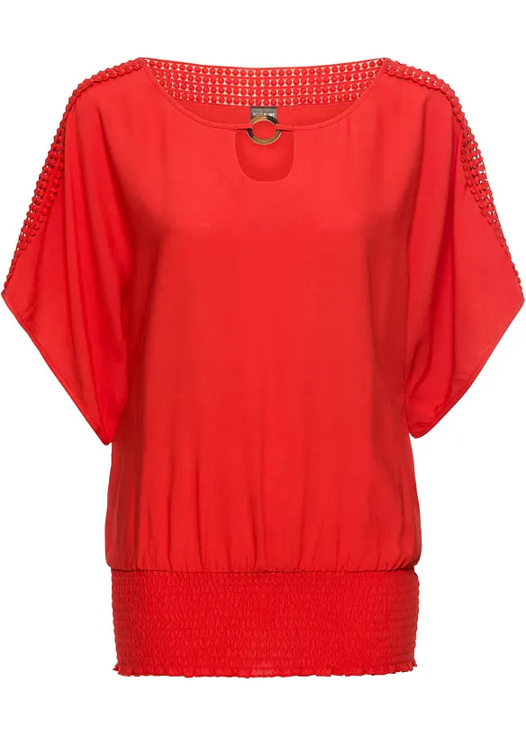 Blus av ren viskos, bonprix