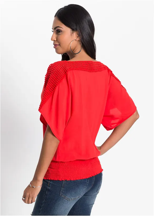 Blus av ren viskos, bonprix