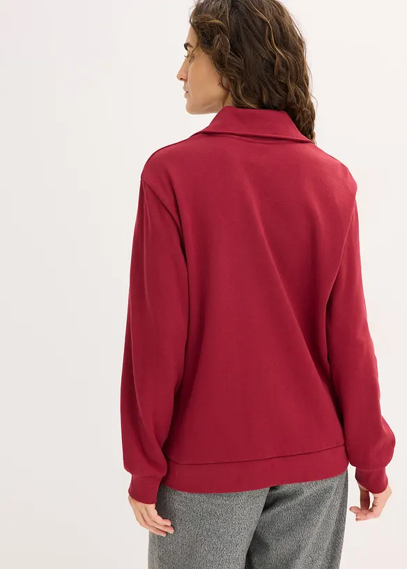 Oversizesweatshirt med dragkedja, bonprix